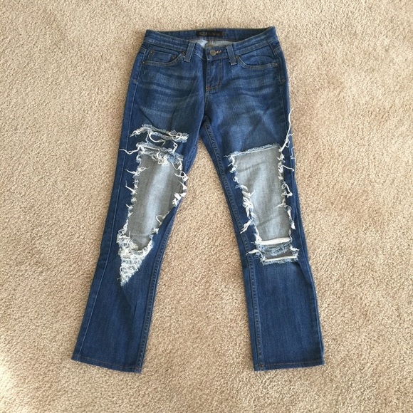 JET by John Eshaya Extreme ripped jeans 00 - Picture 2 of 6